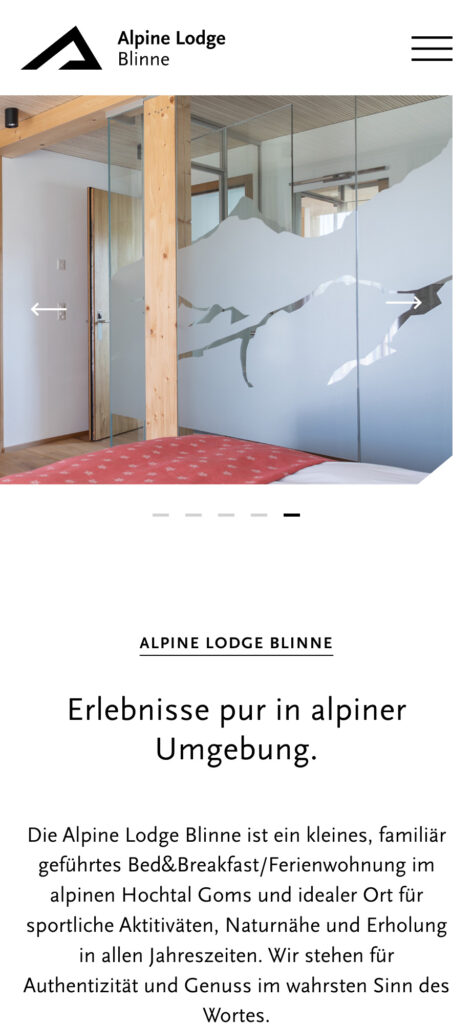 Valpix Referenz Alpine Lodge Blinne Phone